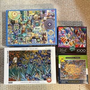 🧩 lot of 4 puzzles! 1000 and 500 pieces